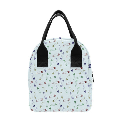 Safety Pin Print Design LKS303 Insulated Lunch Bag