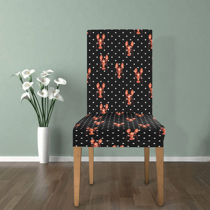 Lobster Print Design LKS401 Dining Chair Slipcover