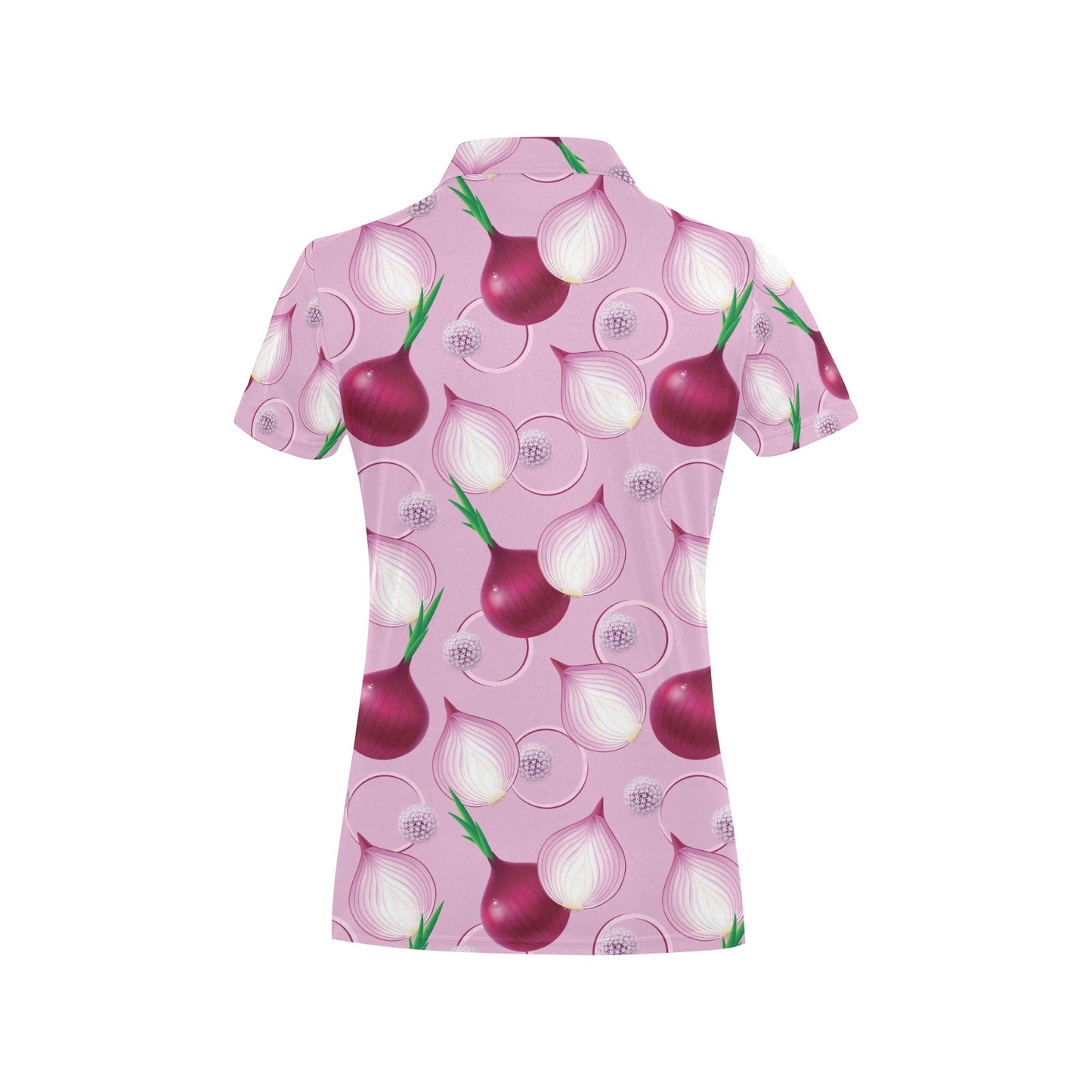 Onion Pattern Print Design A01 Women's Polo Shirt
