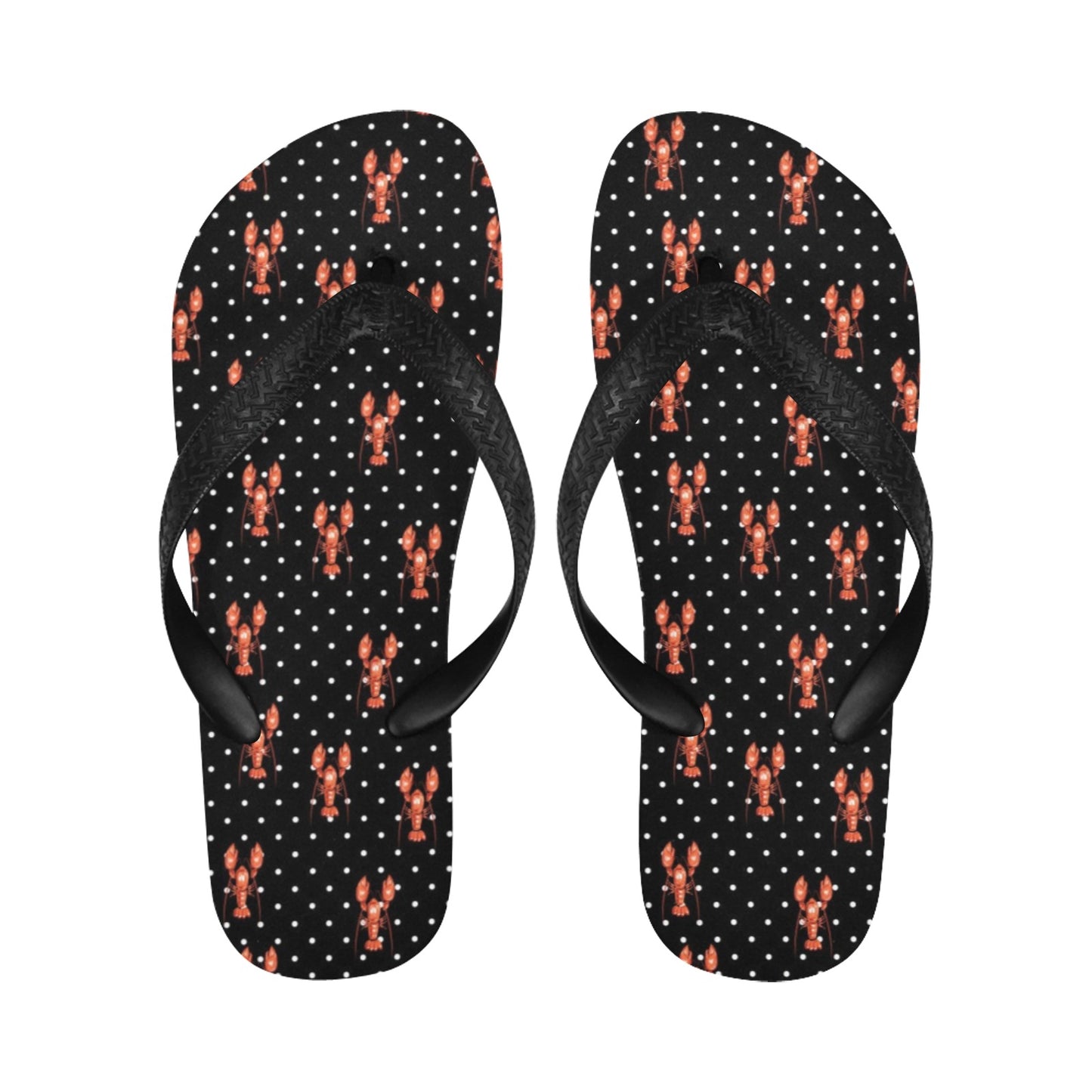 Lobster Print Design LKS401 Flip Flops