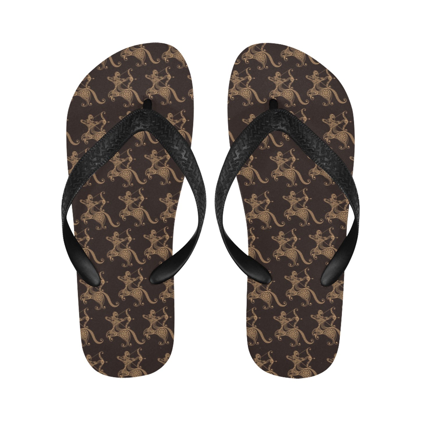 Sagittarius Print Design LKS301 Flip Flops