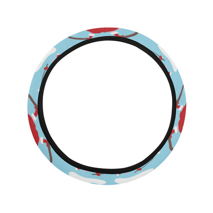 Ski Print Design LKS309 Steering Wheel Cover with Elastic Edge