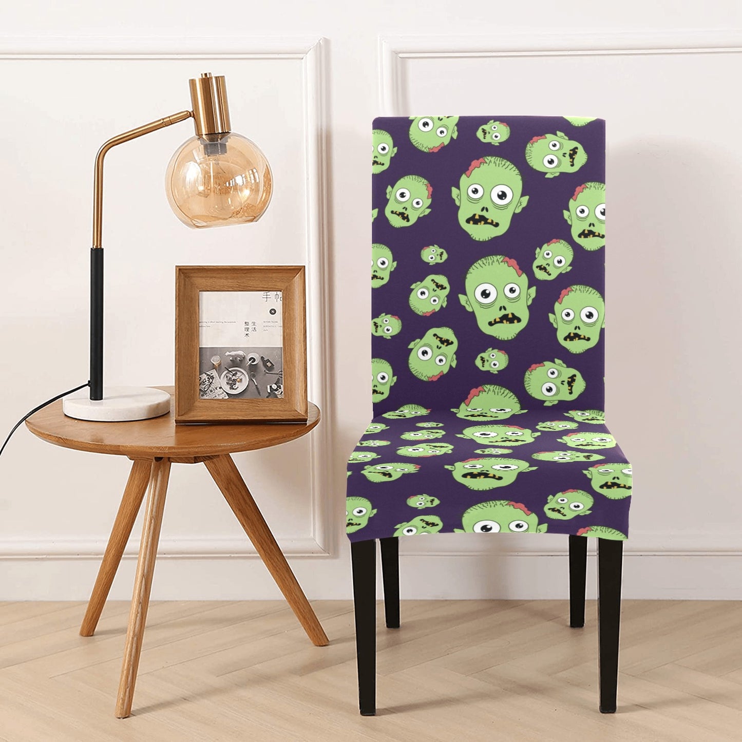 Zombie Print Design LKS303 Dining Chair Slipcover