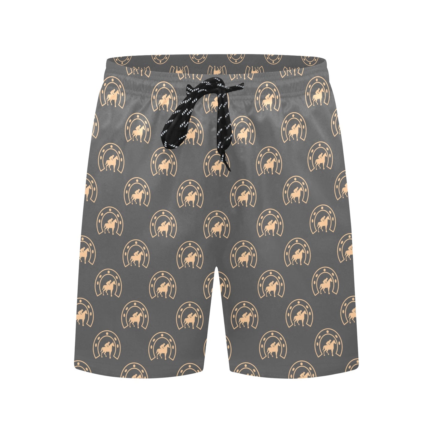Horseshoe Print Design LKS306 Men's Swim Trunks Beach Shorts