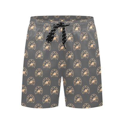 Horseshoe Print Design LKS306 Men's Swim Trunks Beach Shorts
