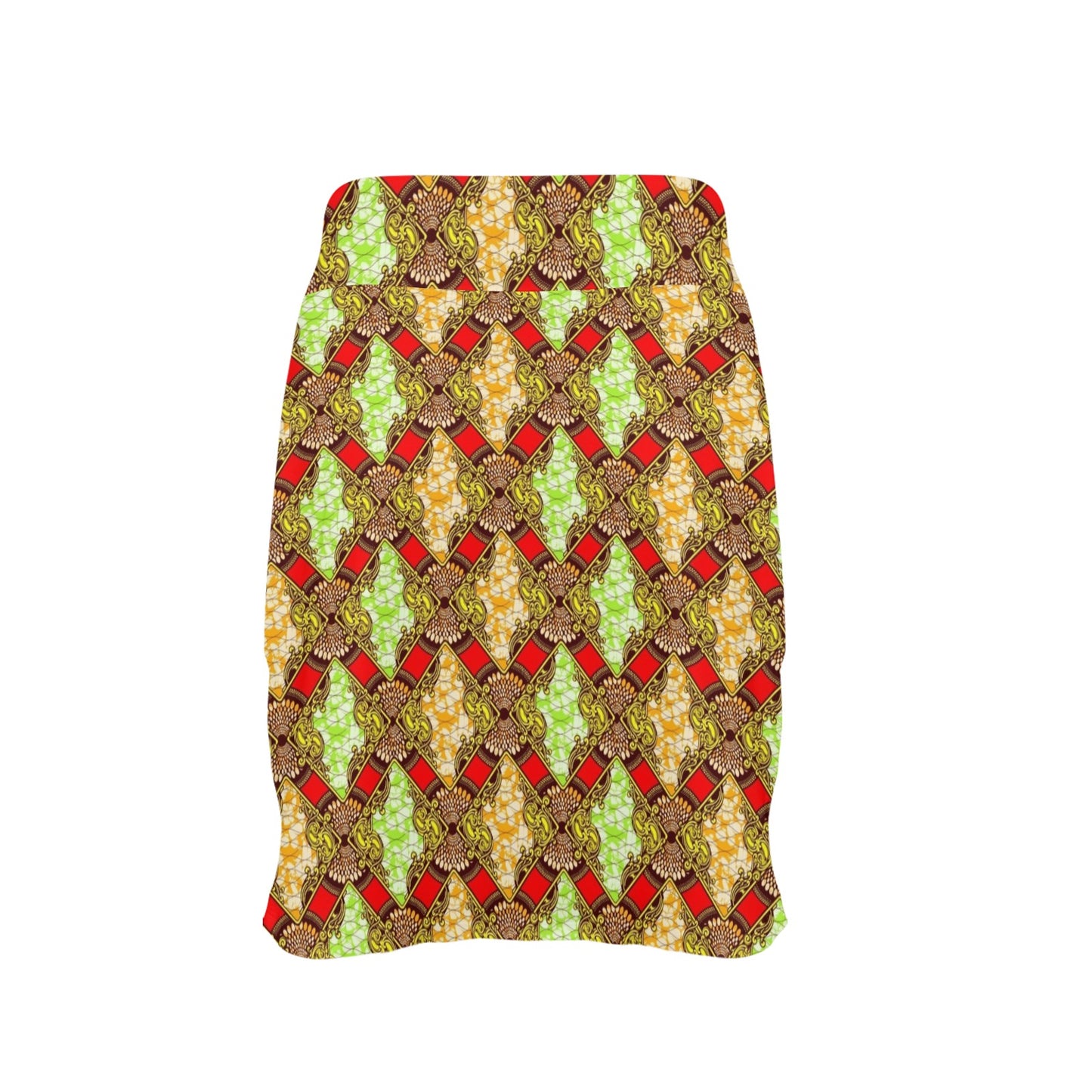African Classic Print Pattern 17" Golf & Pickleball Skort with Pockets