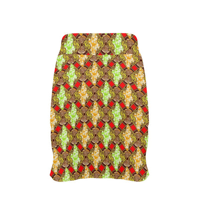 African Classic Print Pattern 17" Golf & Pickleball Skort with Pockets