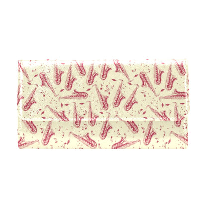 Saxophone Print Design LKS402 Women's Trifold Wallet