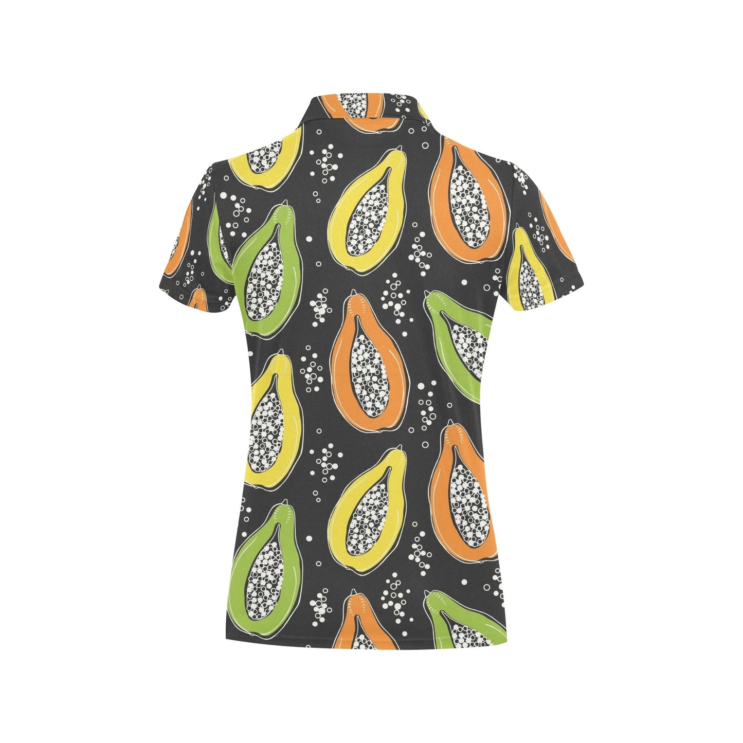 Papaya Pattern Print Design PP05 Women's Polo Shirt