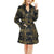 Tiger Gold Print Design LKS307 Women's Fleece Robe