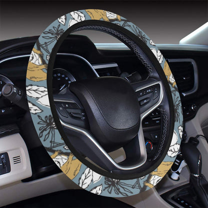 Squirrel Print Design LKS305 Steering Wheel Cover with Elastic Edge