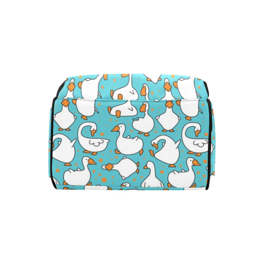 Goose Print Design LKS403 Diaper Bag Backpack