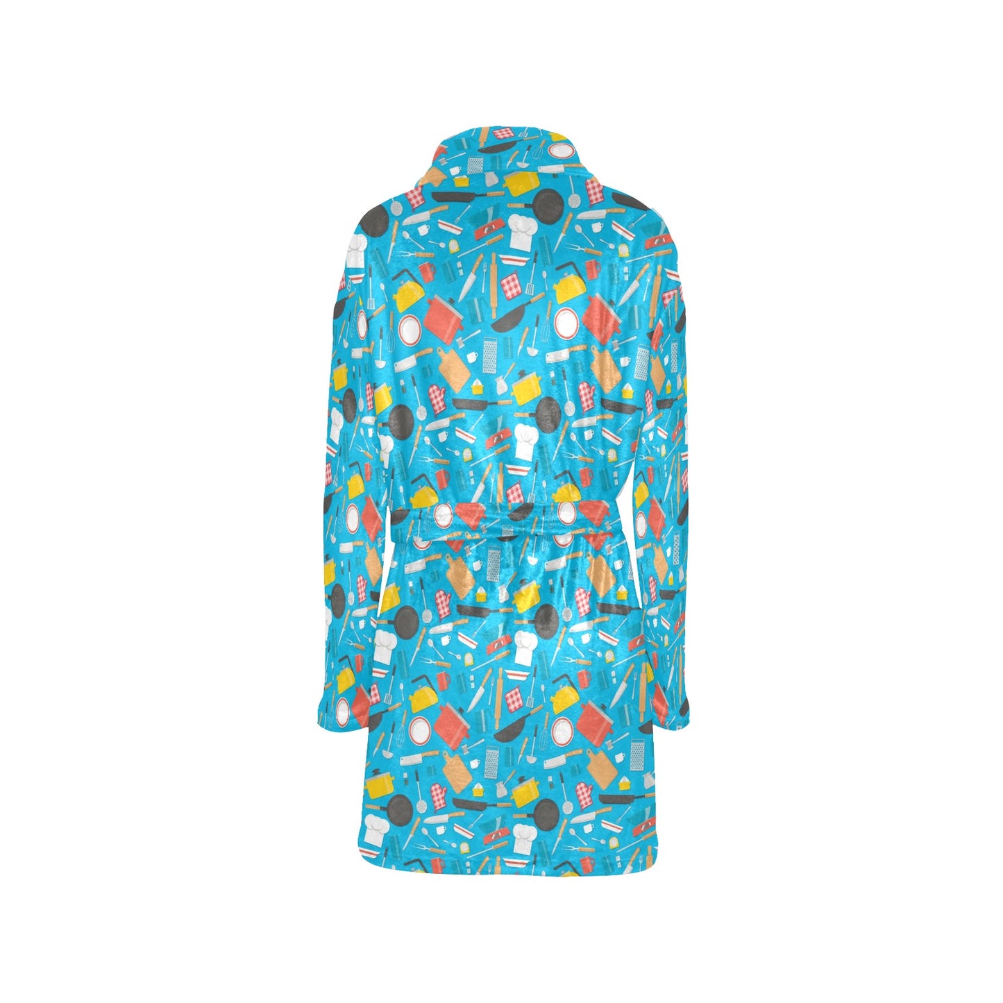 Cooking Kitchen Tools Pattern Print Design 03 Women's Fleece Robe