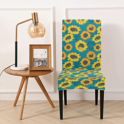 Sunflower Print Design LKS301 Dining Chair Slipcover