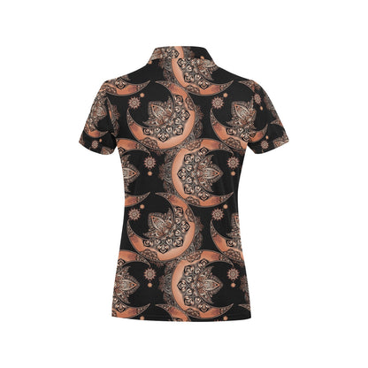 Sun Moon Mandala Women's Polo Shirt