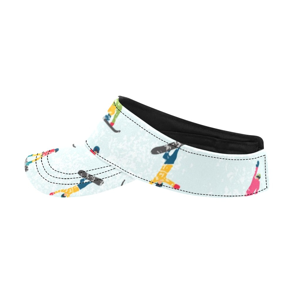Snowboard Print Design LKS304 Unisex Sun Visor