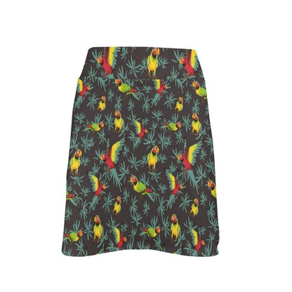 Parrot Themed Print 17" Golf & Pickleball Skort with Pockets