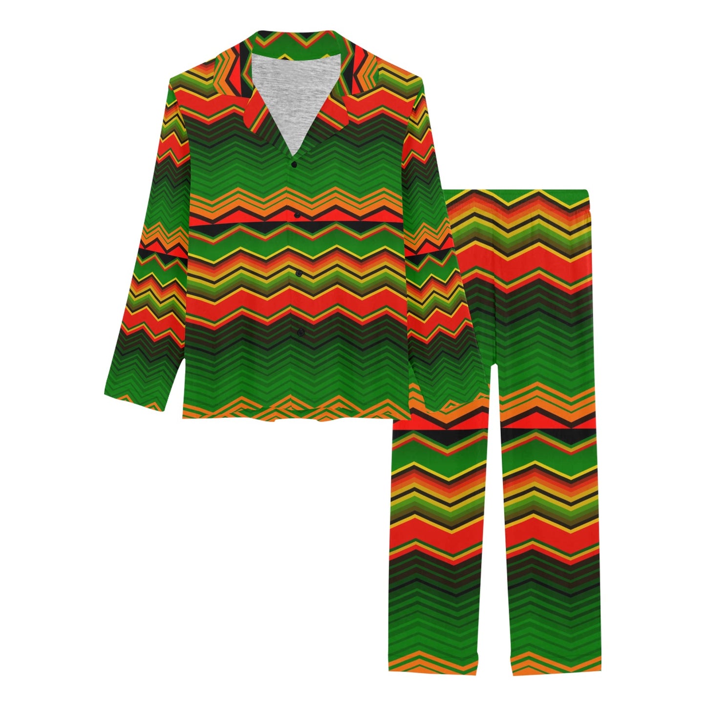 Serape Print Design LKS306 Women's Long Pajama Set