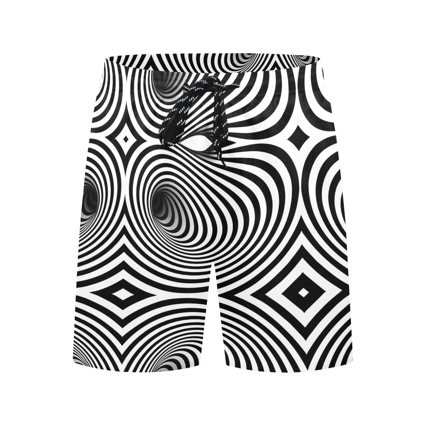 Vortex Print Design LKS303 Men's Swim Trunks Beach Shorts