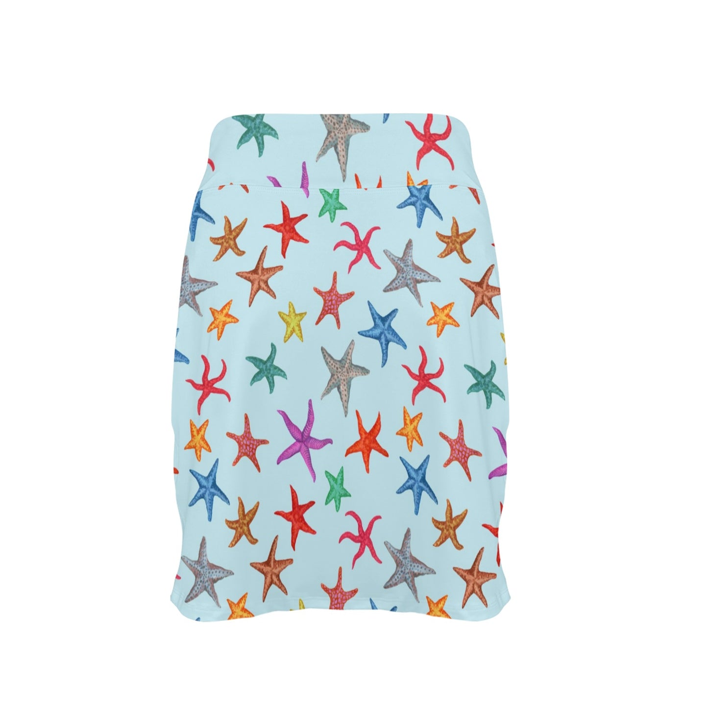 Starfish Print Design LKS402 17" Golf & Pickleball Skort with Pockets