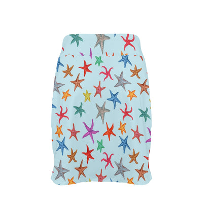 Starfish Print Design LKS402 17" Golf & Pickleball Skort with Pockets