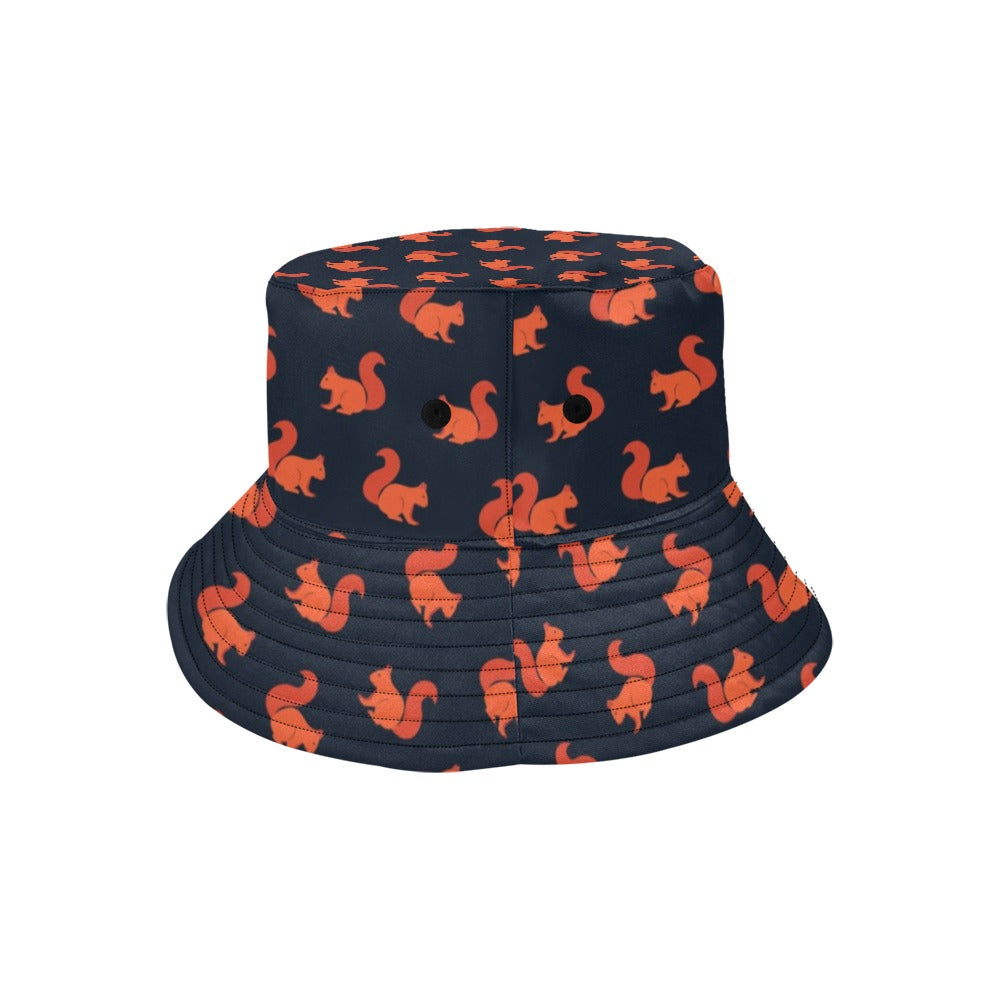 Squirrel Print Design LKS306 Unisex Bucket Hat