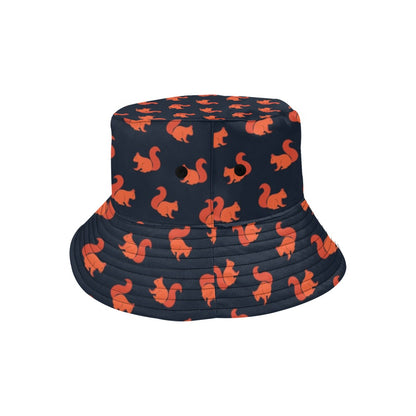 Squirrel Print Design LKS306 Unisex Bucket Hat