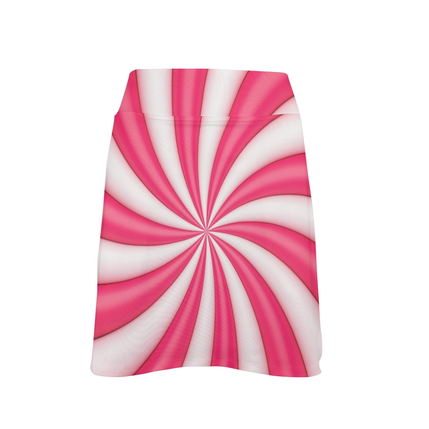 Vortex Twist Swirl Candy Print 17" Golf & Pickleball Skort with Pockets