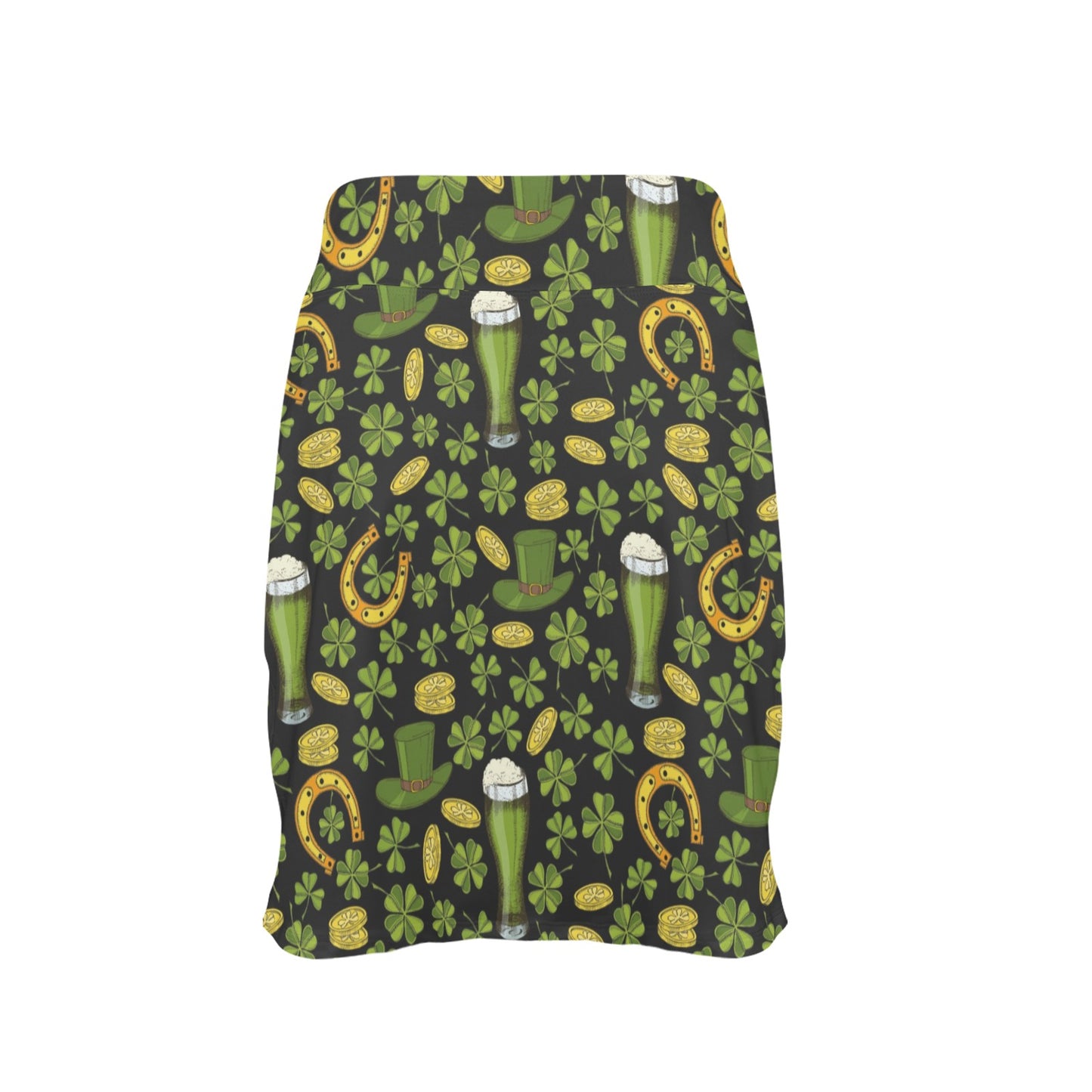 St Patricks Day Print Design LKS307 17" Golf & Pickleball Skort with Pockets