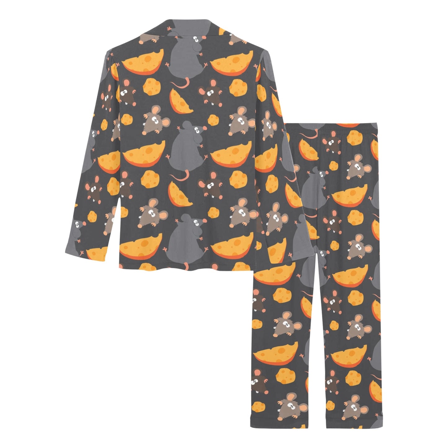 Rat Pattern Print Design 04 Women's Long Pajama Set