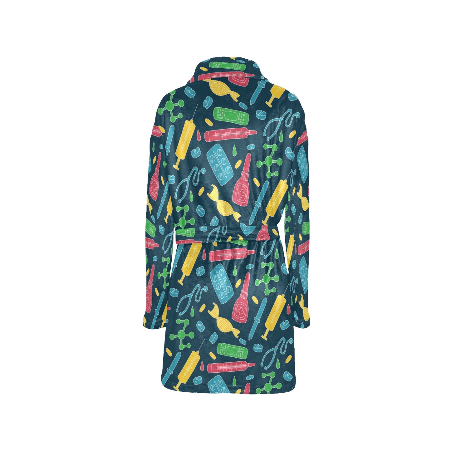 Phlebotomist Pattern Print Design A03 Women's Fleece Robe