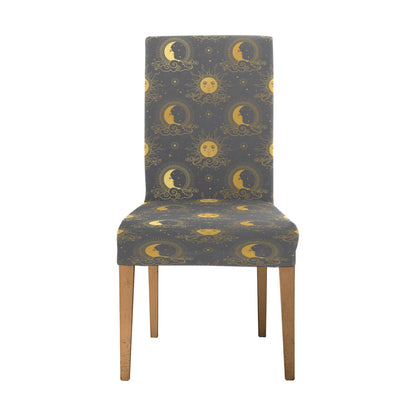 Sun Moon Print Design LKS305 Dining Chair Slipcover