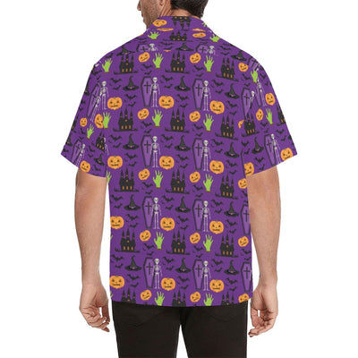 Halloween Print Design LKS403 Men's Men's Hawaiian Shirt