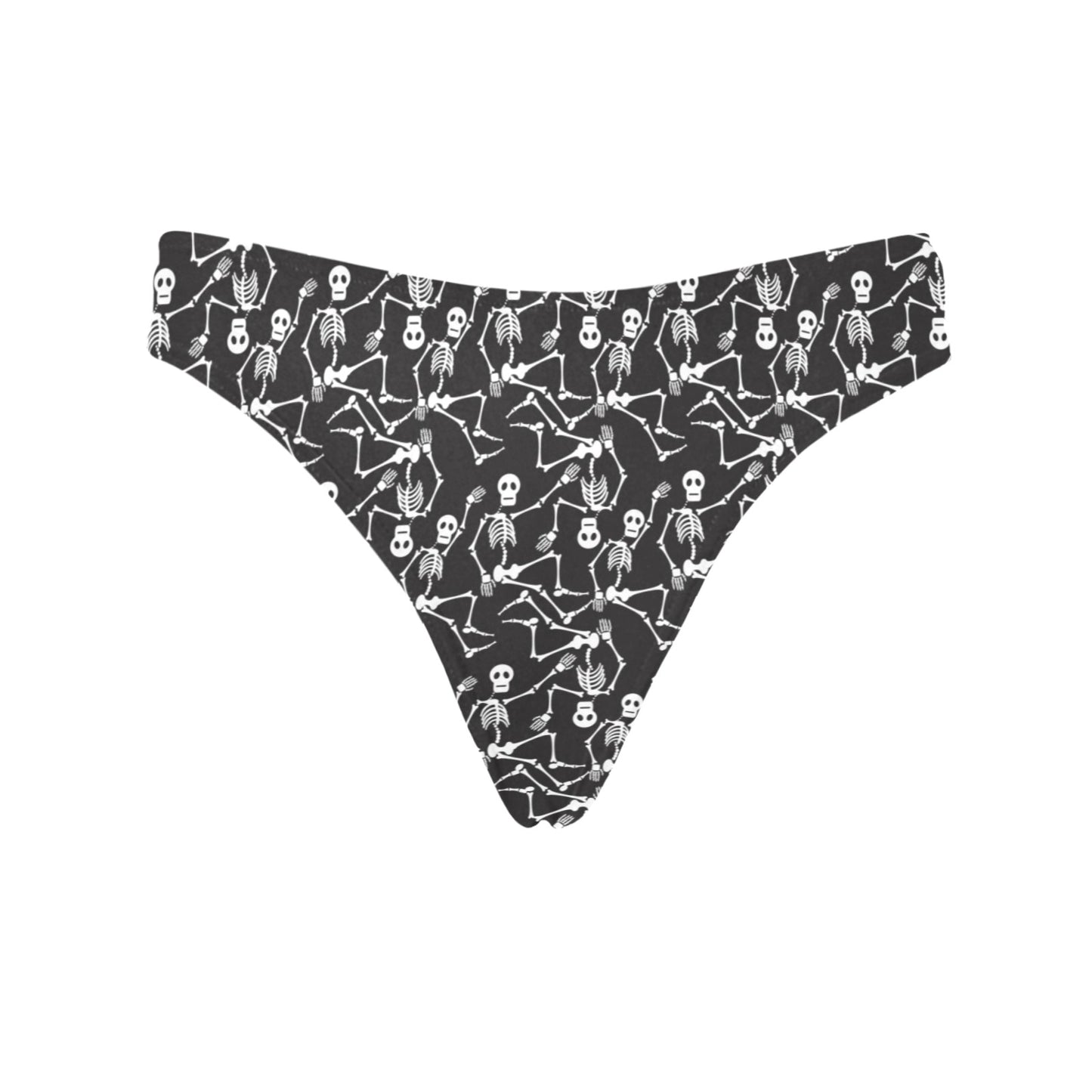 Skeleton Themed Print Women's Thongs