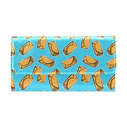 Burrito Print Design LKS301 Women's Trifold Wallet
