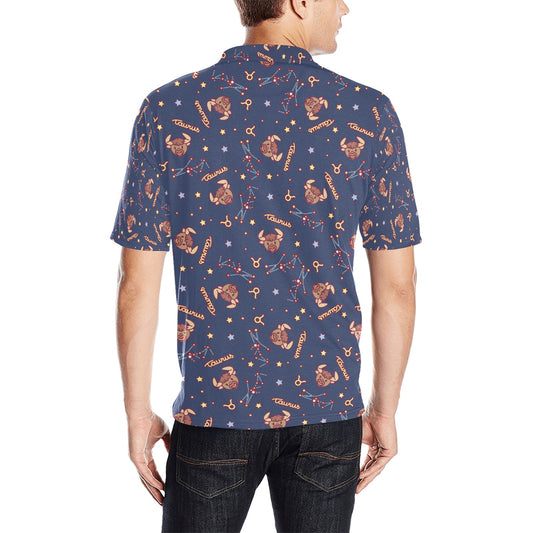 Taurus Print Design LKS304 Men Polo Shirt