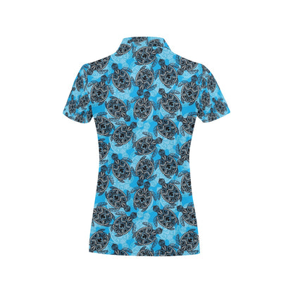 Tribal Pattern Print Design LKS307 Women's Polo Shirt