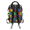 Piano Print Design LKS402 Diaper Bag Backpack