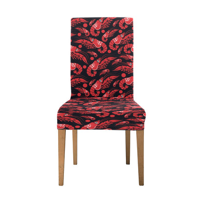 Shrimp Print Design LKS303 Dining Chair Slipcover