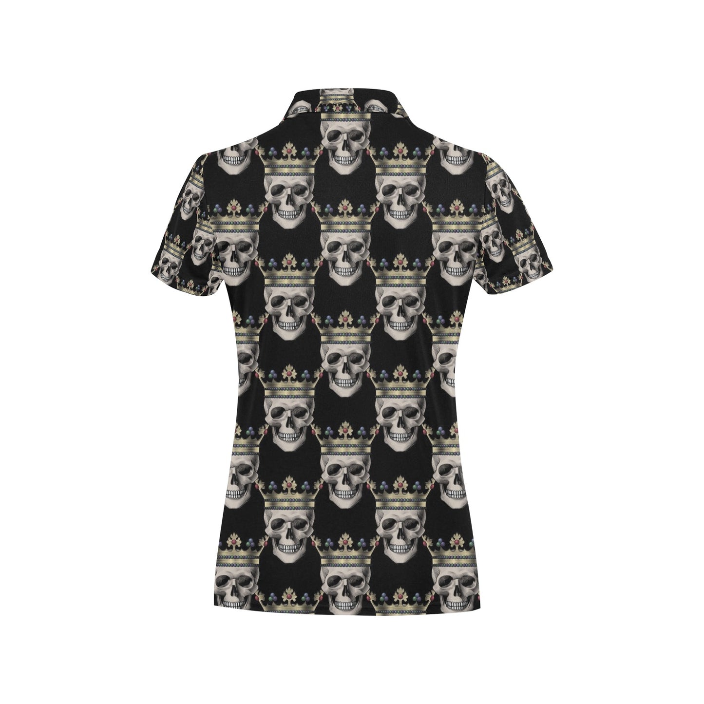 Skull King Print Design LKS3010 Women's Polo Shirt