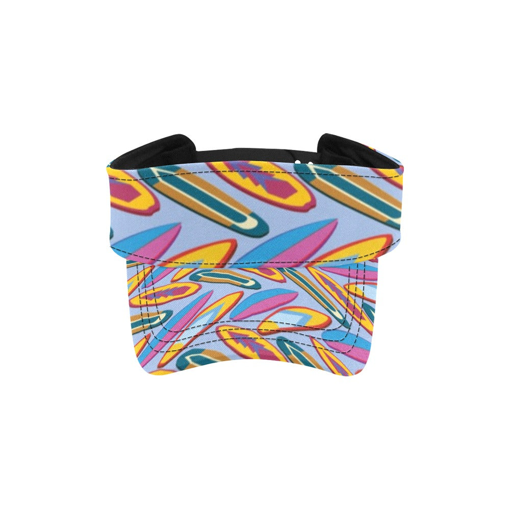 Surfboard Pattern Print Design LKS303 Unisex Sun Visor