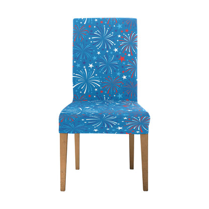 Firework Celebration Print Design LKS304 Dining Chair Slipcover