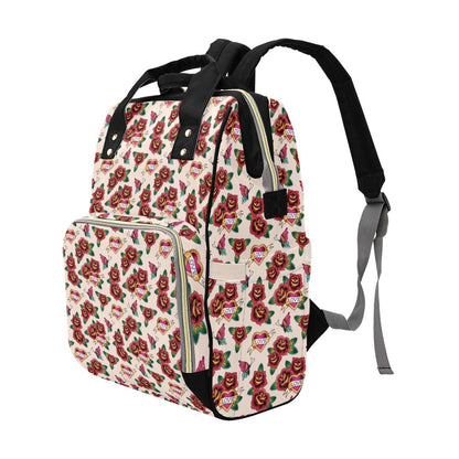 Tattoo Rose Print Design LKS302 Diaper Bag Backpack