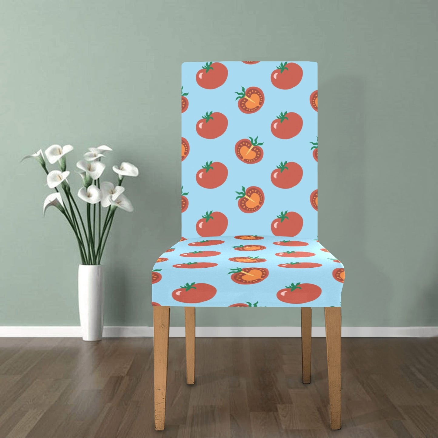 Tomato Print Design LKS304 Dining Chair Slipcover
