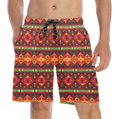 Southwest Pattern Print Design LKS309 Men's Swim Trunks Beach Shorts