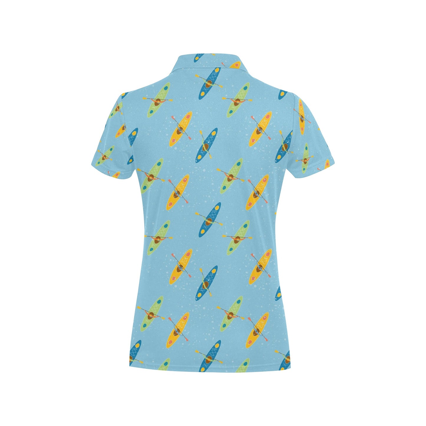 Kayak Pattern Print Design 04 Women's Polo Shirt