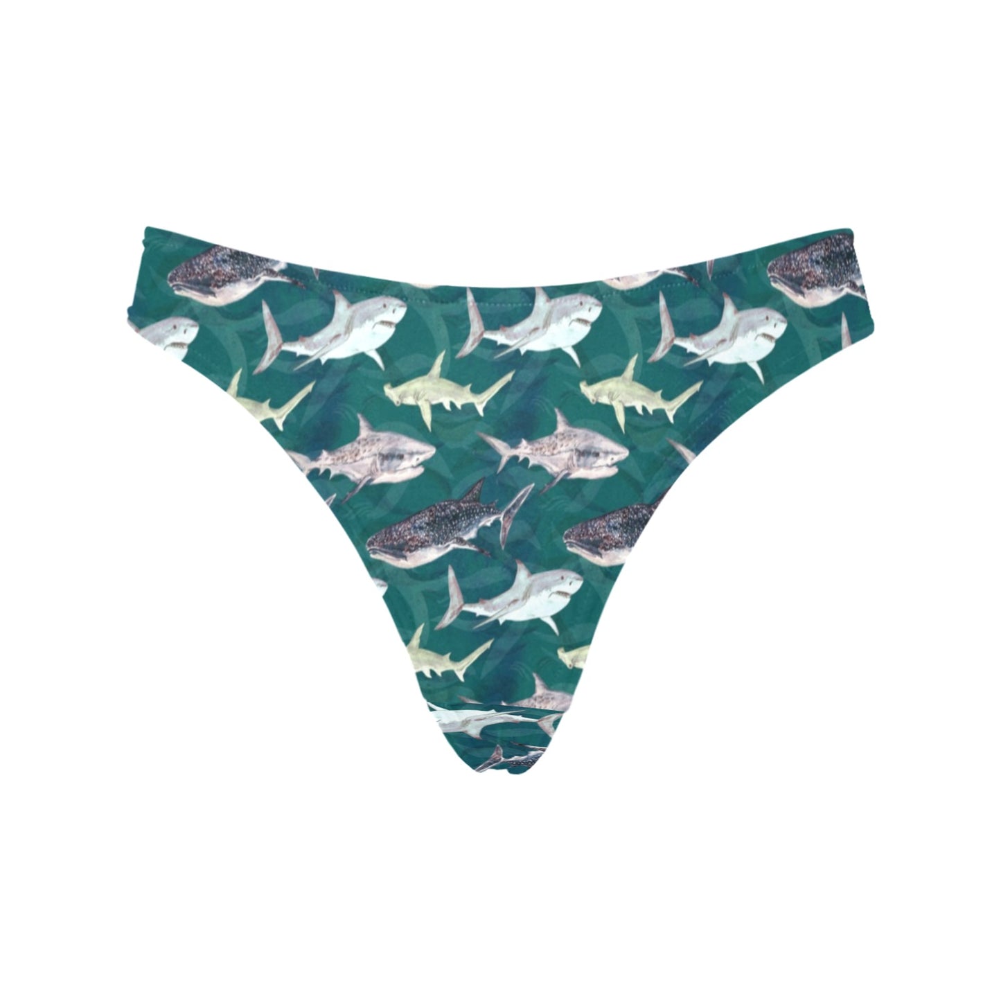 Shark Style Print Women's Thongs