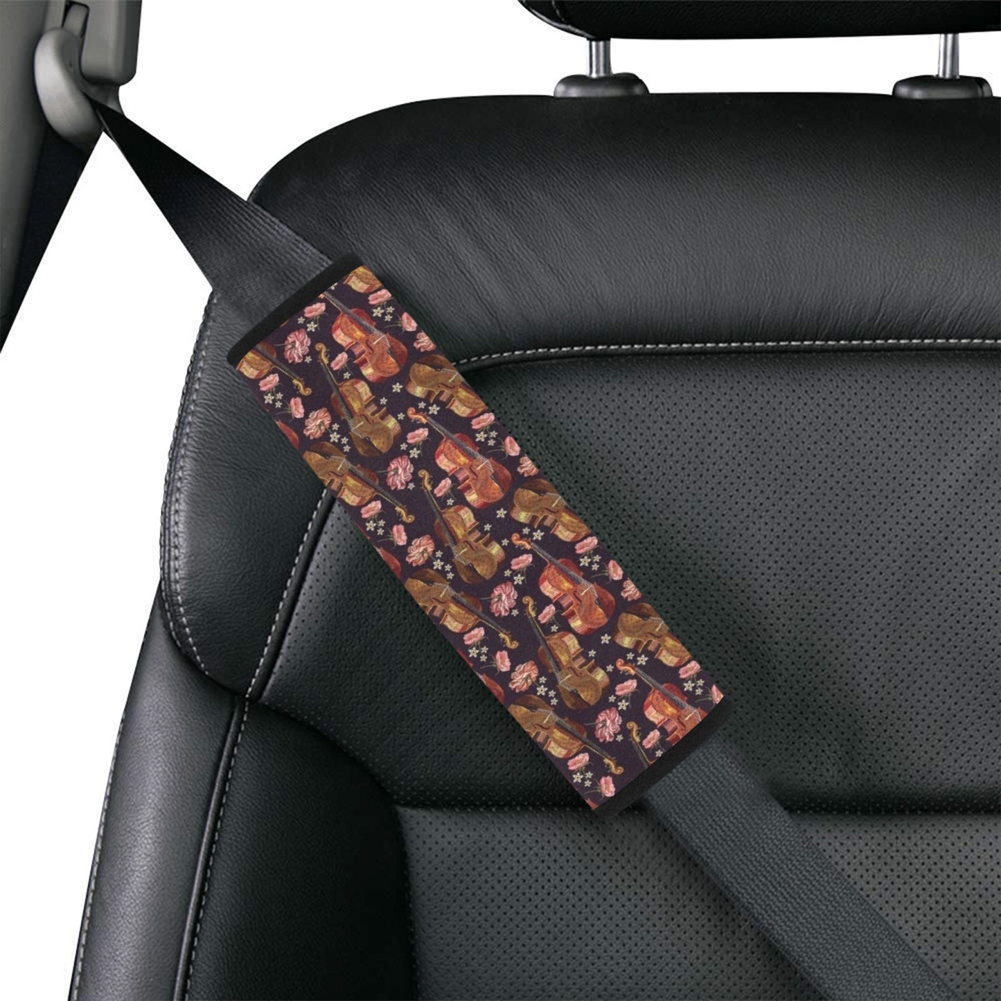 Violin Print Design LKS402 Car Seat Belt Cover