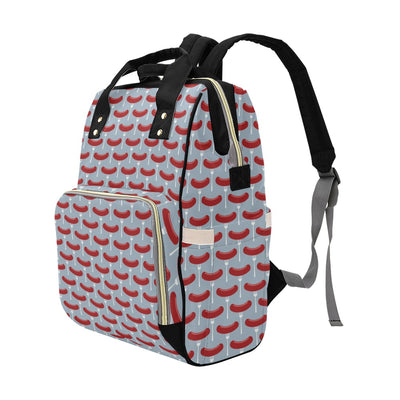 Sausage Print Design LKS301 Diaper Bag Backpack