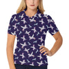 Pegasus Pattern Print Design 02 Women's Polo Shirt